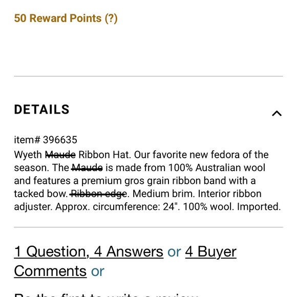 Wyeth Black Hat - Picture 6 of 8